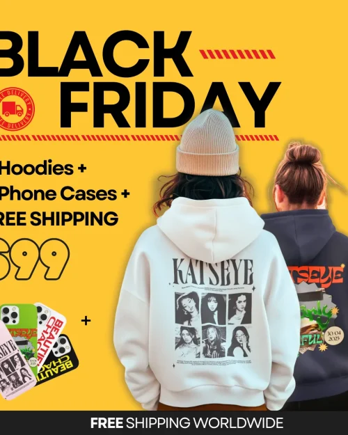 Katseye Black Friday: 2 Hoodies + 4 Cases + Free Shipping